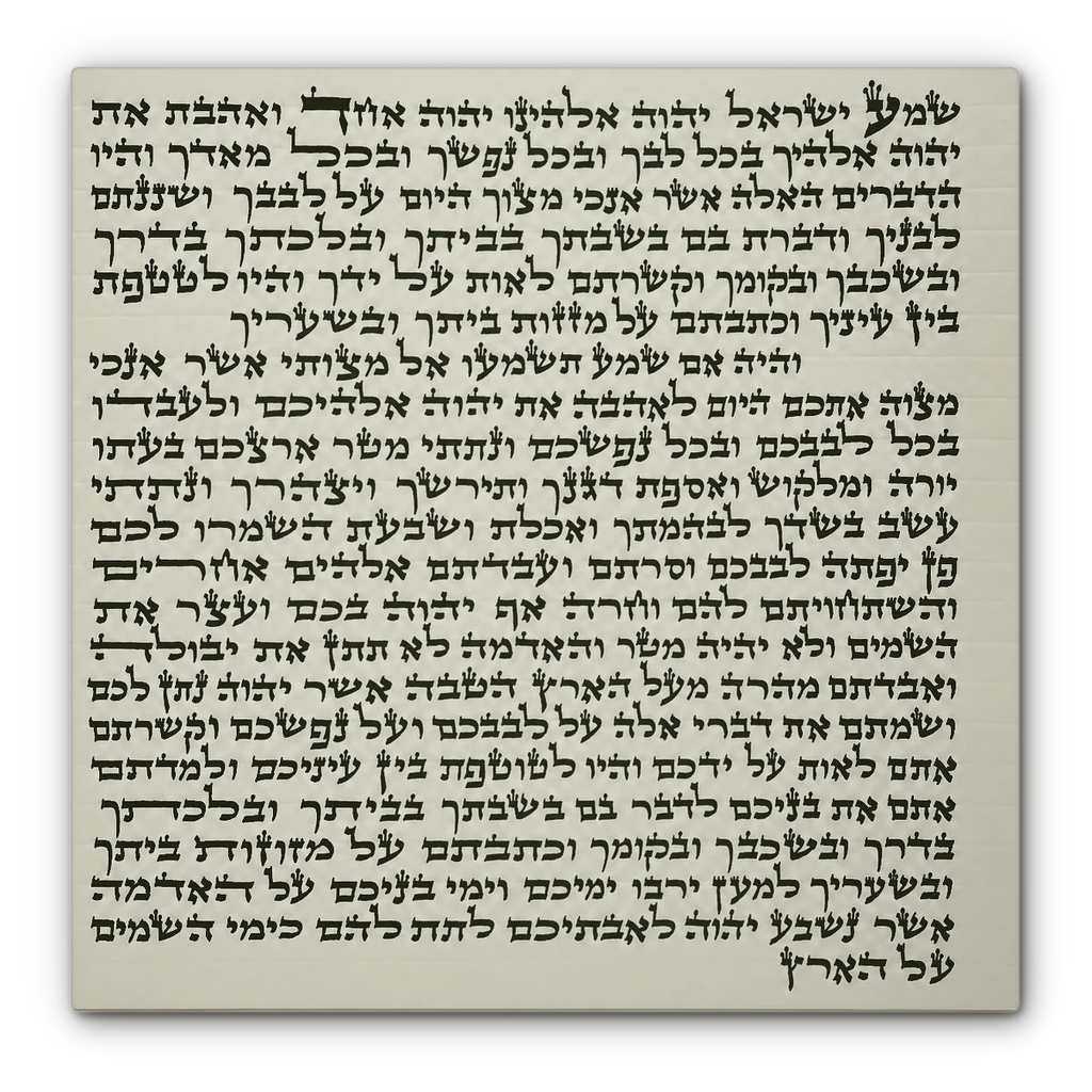Arizal Mezuzah Scroll