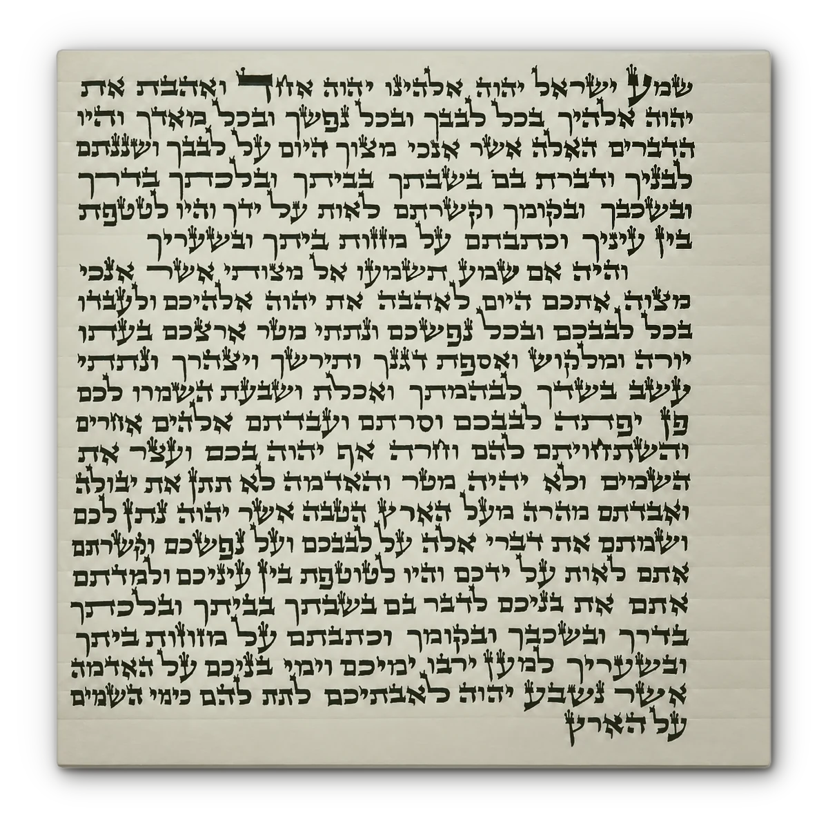 Ashkenaz Mezuzah Scroll, Beis Yosef